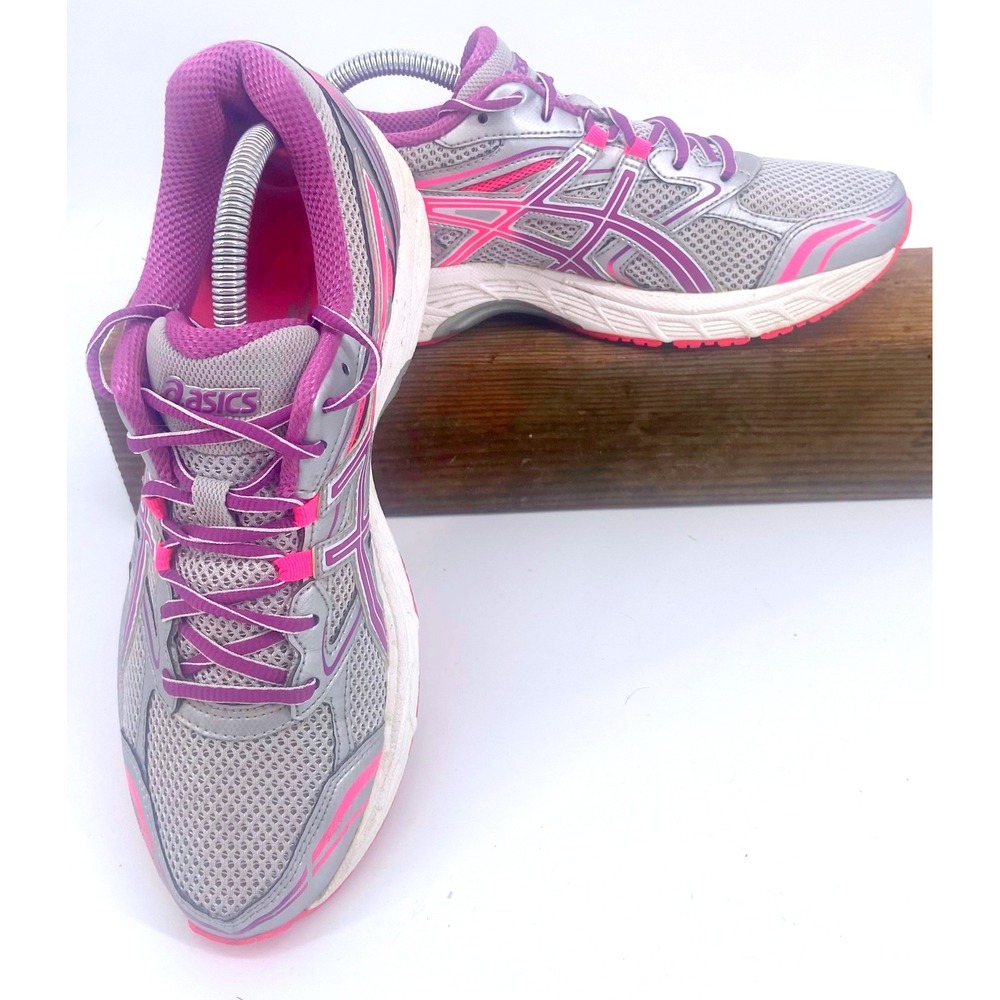 Asics Gel-Equation Women's Running Shoes Silver Purple Pink T5Q6N Size 10